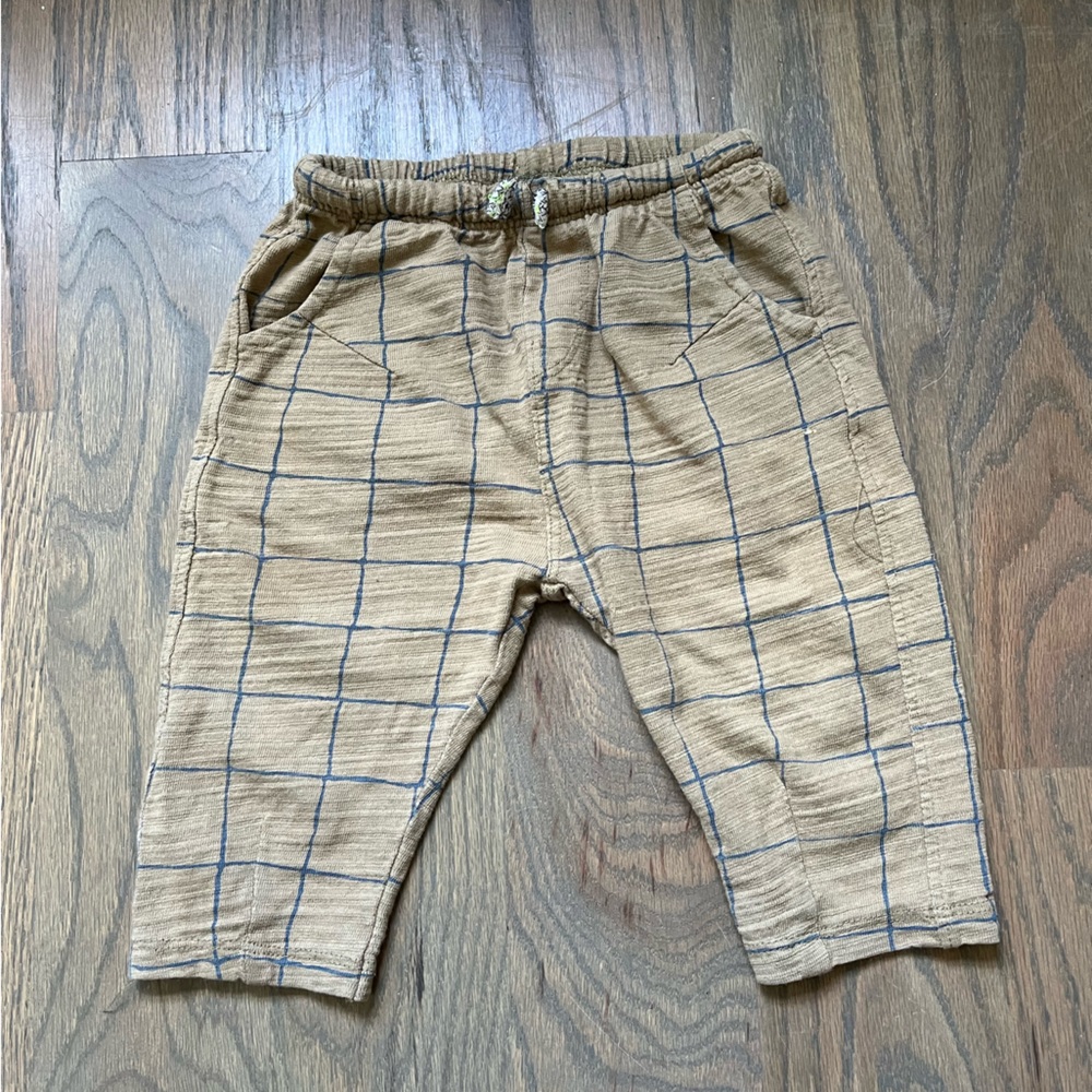 Zara Infant Boys Windowpane Pant - Size 9-12 Months